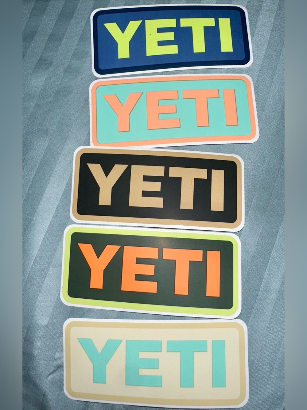 New Yeti Lot Of Stickers (5)
